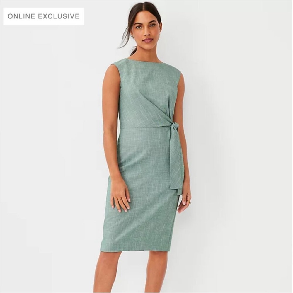 Elegant Green Cap Sleeve Sheath